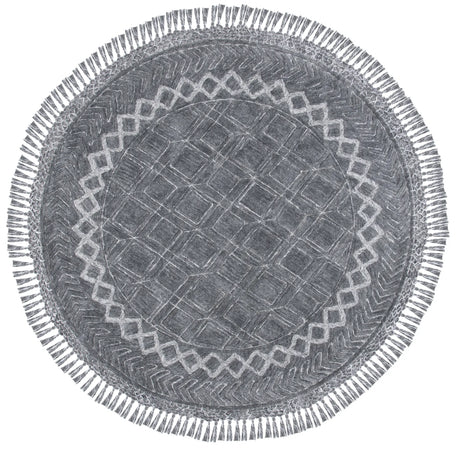 Safavieh Casablanca 7'-0" x 7'-0" Rug in Charcoal