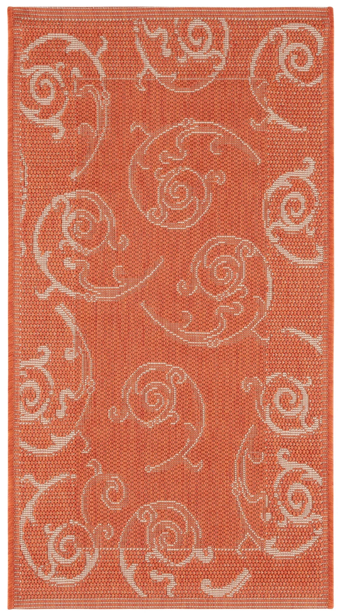 Safavieh Courtyard 2'-0" x 3'-7" Rug in Terracotta / Natural
