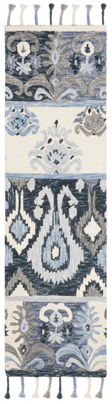 Safavieh Suzani 2'-3" x 8'-0" Rug in Blue / Ivory