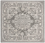 Safavieh Reflection 6'-7" x 6'-7" Rug in Dark Grey / Cream