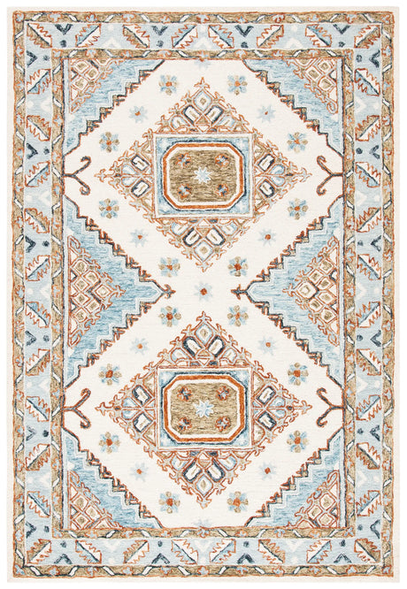 Safavieh Capri 4'-0" x 6'-0" Rug in Ivory / Rust