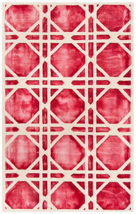 Safavieh Dip Dye 4'-0" x 6'-0" Rug in Ivory / Red
