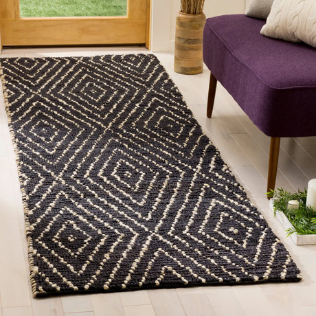 Safavieh Bohemian 2'-3" x 11'-0" Rug in Black / Ivory