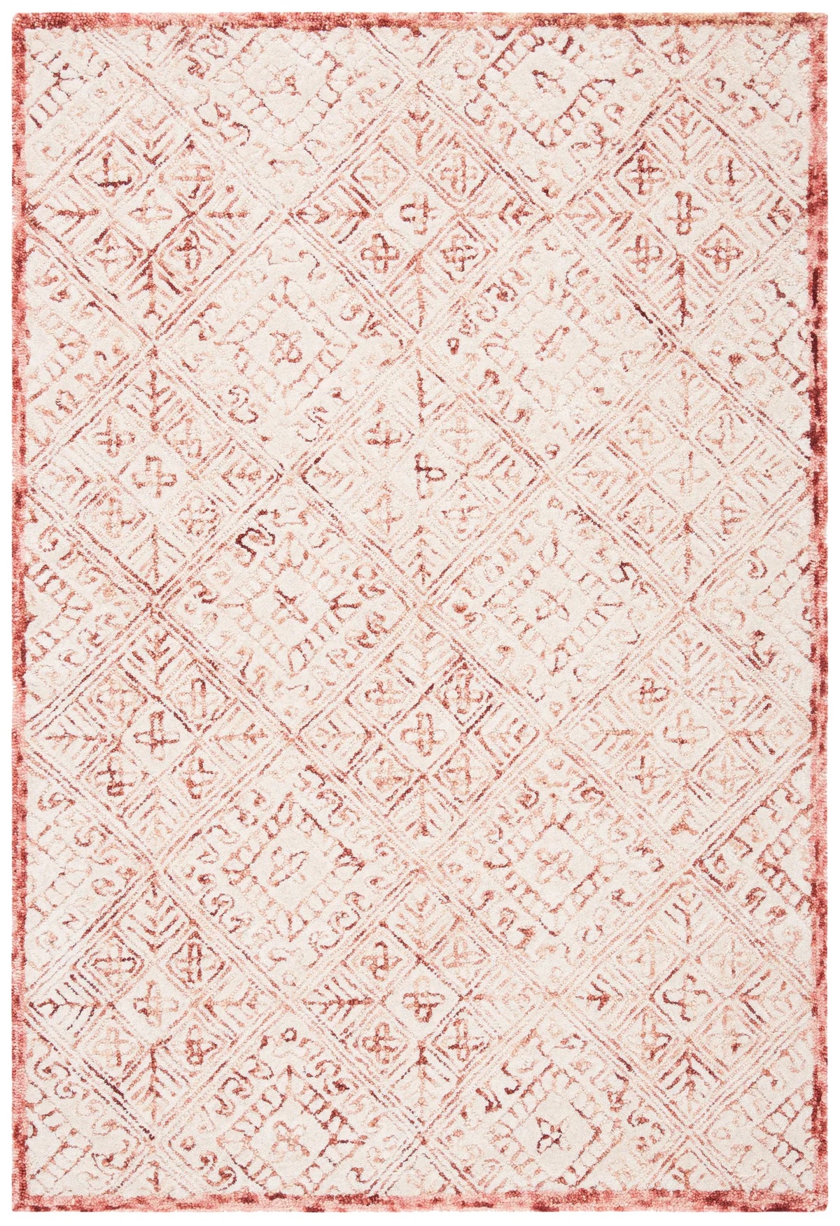 Safavieh Glamour 4'-0" x 6'-0" Rug in Pink / Ivory