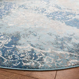 Safavieh Aria 6'-5" x 6'-5" Rug in Light Blue / Ivory