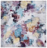 Safavieh Aria 6'-5" x 6'-5" Rug in Grey / Wine