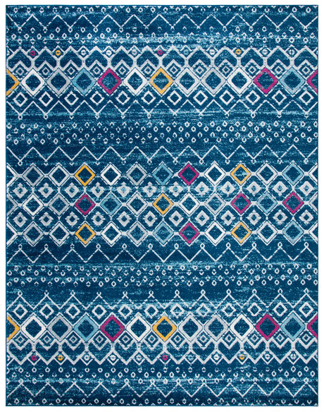 Safavieh Amsterdam 10'-0" x 14'-0" Rug in Navy / Turquoise