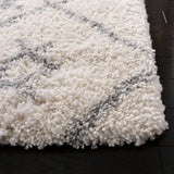 Safavieh Fontana Shag  800 4'-0" x 6'-0" Rug in Cream / Grey