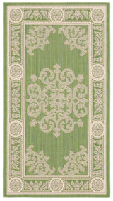 Safavieh Courtyard 2'-0" x 3'-7" Rug in Olive / Natural
