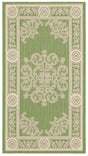 Safavieh Courtyard 2'-0" x 3'-7" Rug in Olive / Natural