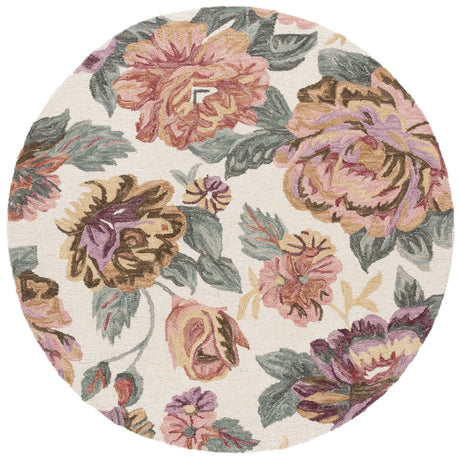Safavieh Jardin 6'-0" x 6'-0" Rug in Ivory / Red