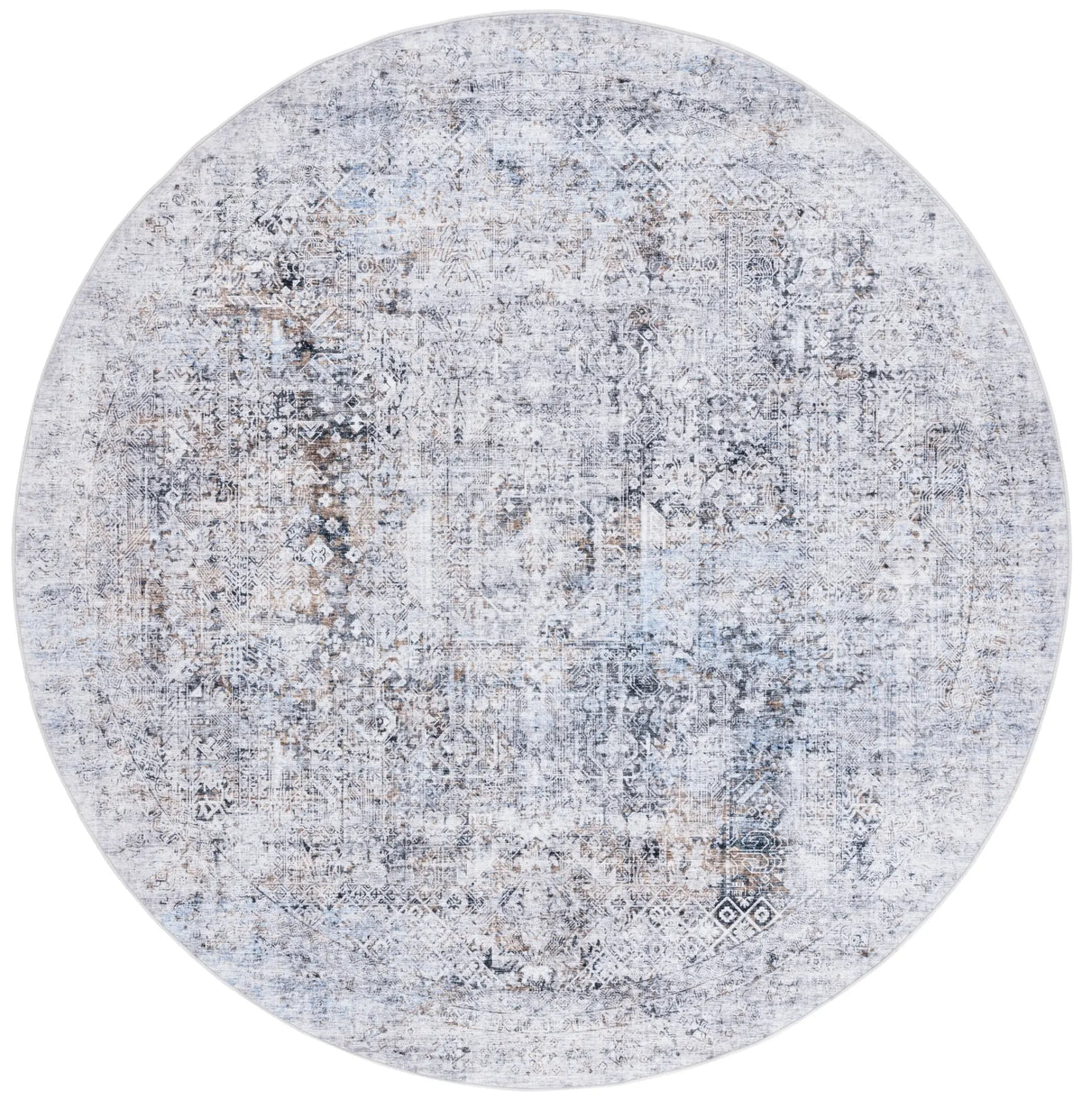 Safavieh Santa Monica 6'-0" x 6'-0" Rug in Beige / Charcoal