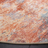 Safavieh Malibu 6'-0" x 6'-0" Rug in Rust / Aqua