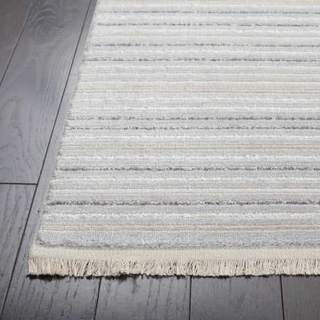 Safavieh Whisper 4'-0" x 6'-0" Rug in Light Grey / Ivory