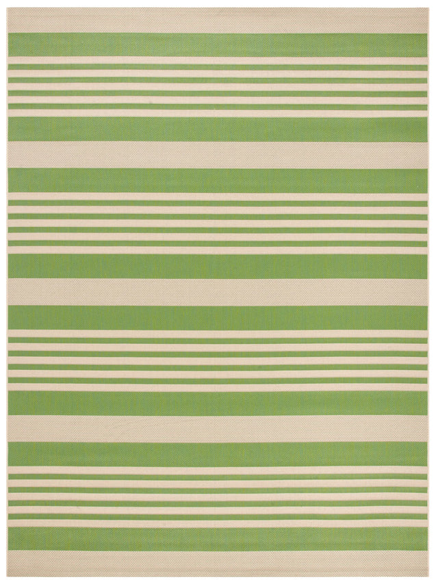 Safavieh Courtyard 10'-0" x 14'-0" Rug in Green / Beige