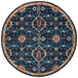 Safavieh Heritage 6'-0" x 6'-0" Rug in Navy / Multi