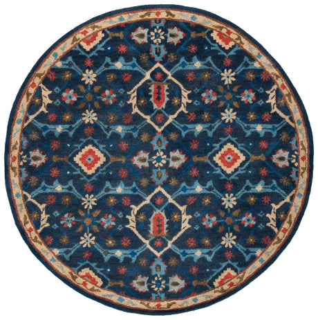 Safavieh Heritage 6'-0" x 6'-0" Rug in Navy / Multi