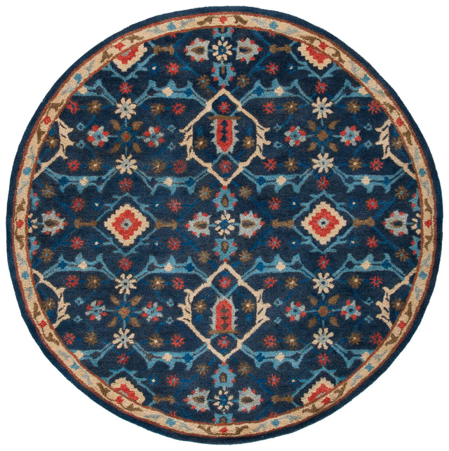 Safavieh Heritage 6'-0" x 6'-0" Rug in Navy / Multi