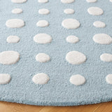Safavieh Safavieh Kids 5'-0" x 5'-0" Rug in Blue / Ivory