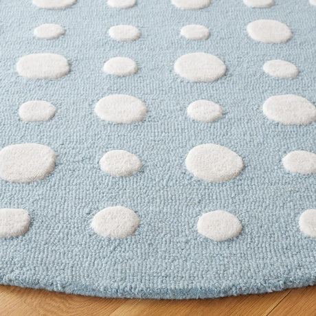 Safavieh Safavieh Kids 5'-0" x 5'-0" Rug in Blue / Ivory
