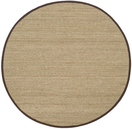 Safavieh Natural Fiber 6'-0" x 6'-0" Rug in Natural / Dark Brown
