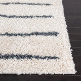 Safavieh Venus Shag 600 4'-0" x 6'-0" Rug in Ivory / Dark Grey