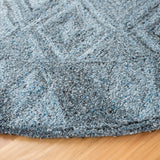 Safavieh Abstract 6'-0" x 6'-0" Rug in Blue / Black