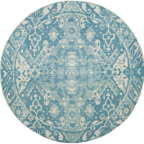 Safavieh Restoration Vintage 6'-0" x 6'-0" Rug in Light Blue / Ivory