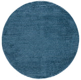 Safavieh Penelope Shag 6'-7" x 6'-7" Rug in Navy / Ivory