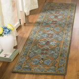 Safavieh Heritage 2'-3" x 8'-0" Rug in Sage / Blue
