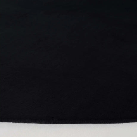 Safavieh Faux Rabbit Fur 6'-0" x 6'-0" Rug in Black