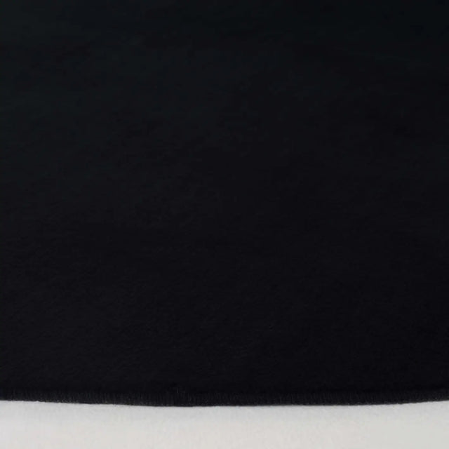 Safavieh Faux Rabbit Fur 6'-0" x 6'-0" Rug in Black