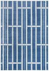 Safavieh Groove 4'-0" x 6'-0" Rug in Blue / Ivory