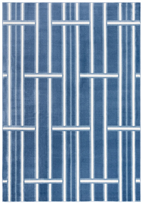 Safavieh Groove 4'-0" x 6'-0" Rug in Blue / Ivory