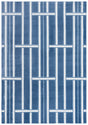 Safavieh Groove 4'-0" x 6'-0" Rug in Blue / Ivory