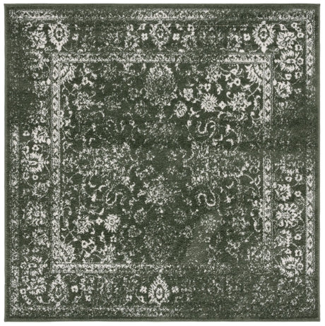 Safavieh Adirondack 6'-0" x 6'-0" Rug in Dark Green / Ivory
