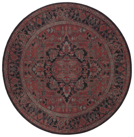 Safavieh Journey 5'-0" x 5'-0" Rug in Navy / Red