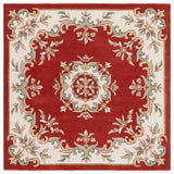 Safavieh Aubusson 6'-0" x 6'-0" Rug in Rust / Ivory