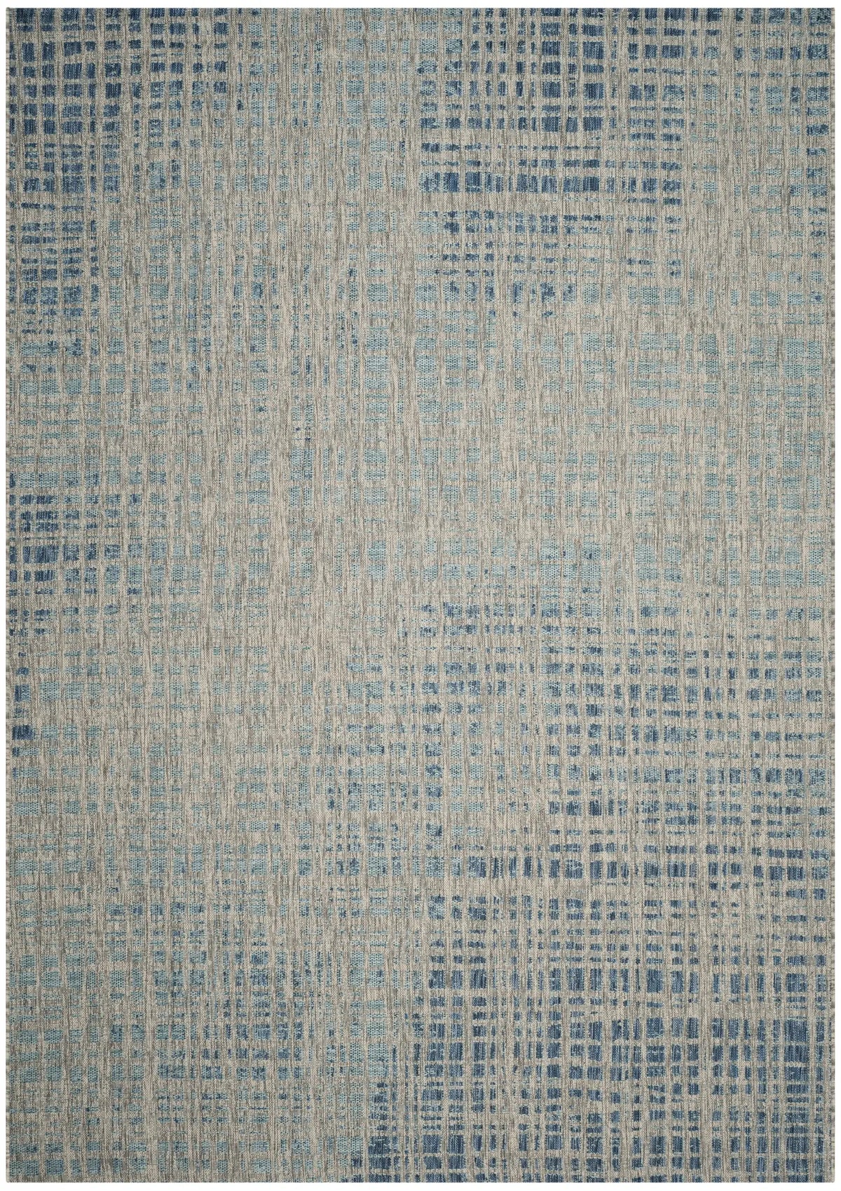Safavieh Courtyard 6'-7" x 9'-6" Rug in Grey / Navy