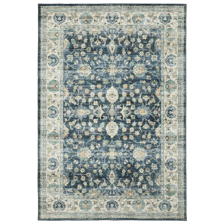 Oriental Weavers Sphinx Sumter Sum02 Blue/ Ivory Rug - main flat