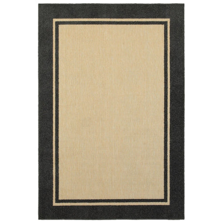 Oriental Weavers Sphinx Cayman 5594K Sand / Charcoal Rugs - main flat