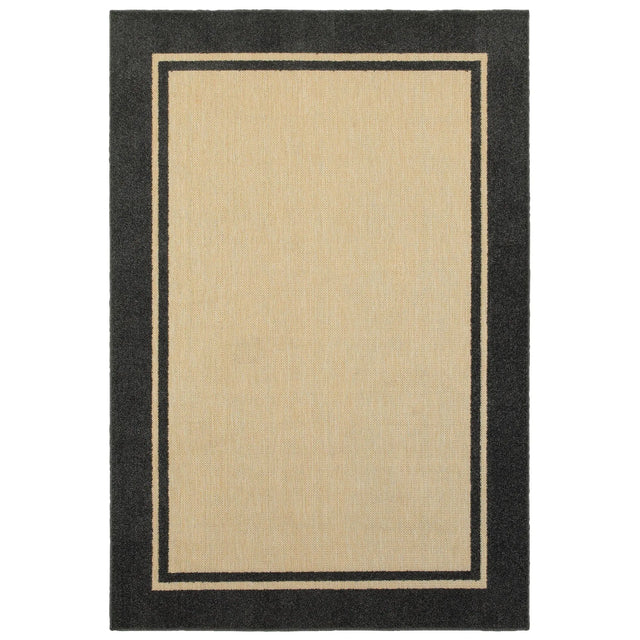 Oriental Weavers Sphinx Cayman 5594K Sand / Charcoal Rugs - main flat