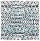 Safavieh Amsterdam 6'-7" x 6'-7" Rug in Light Blue / Ivory