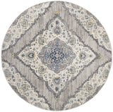 Safavieh Madison 6'-7" x 6'-7" Rug in Light Grey / Blue