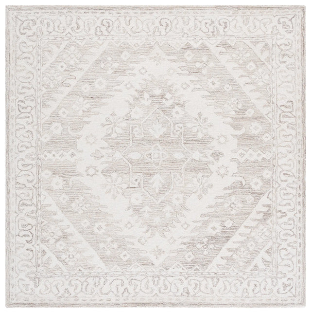 Safavieh Ebony 6'-0" x 6'-0" Rug in Beige / Ivory