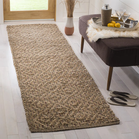 Safavieh Natural Fiber 2'-6" x 8'-0" Rug in Natural / Red