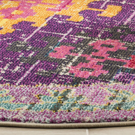 Safavieh Monaco 6'-7" x 6'-7" Rug in Purple / Multi