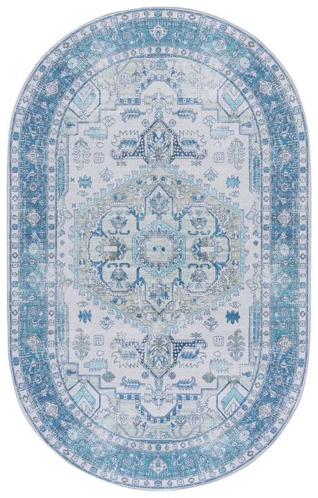 Safavieh Arizona 5'-0" x 8'-0" Rug in Beige / Blue