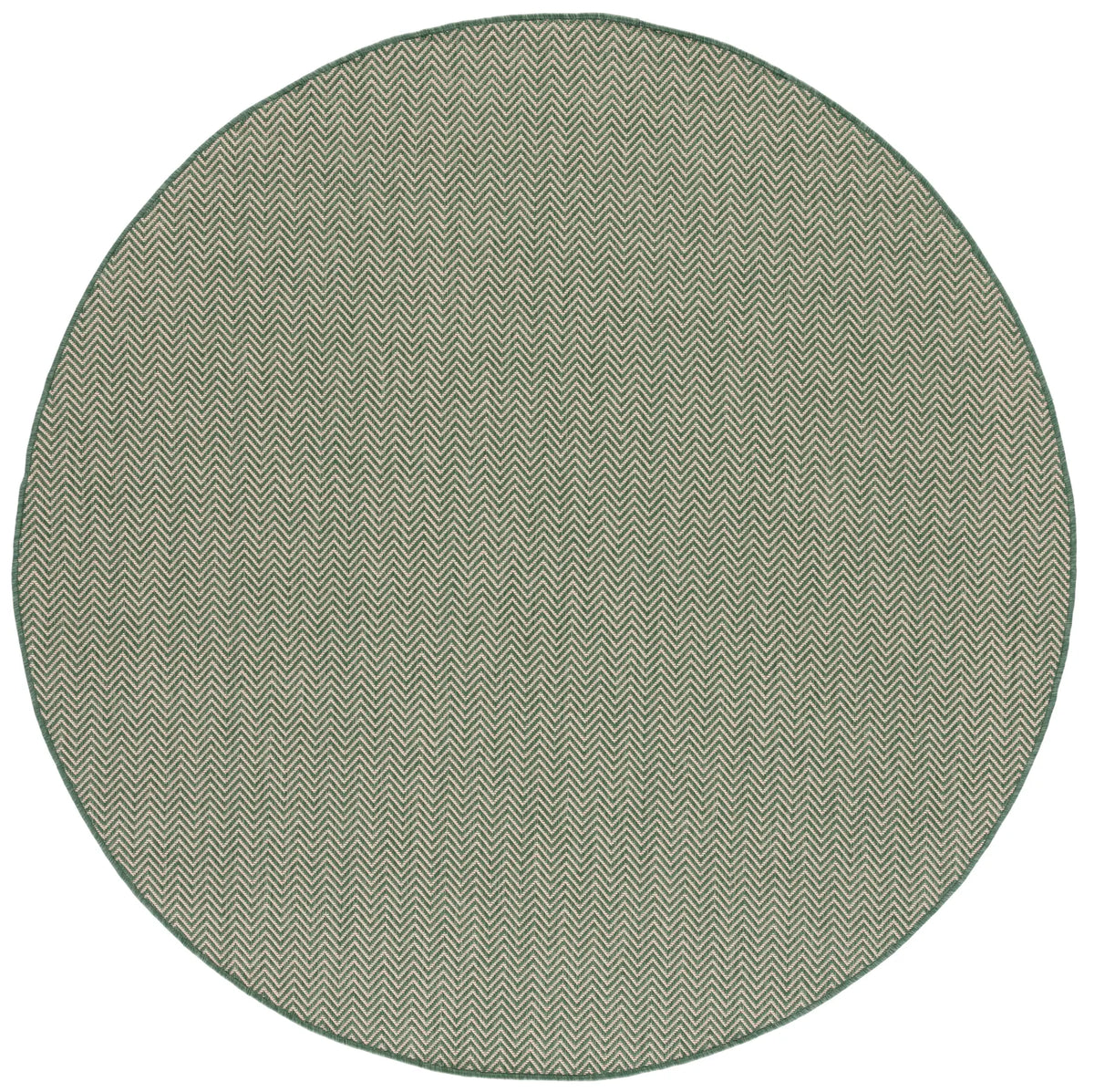 Safavieh Courtyard 6'-7" x 6'-7" Rug in Dark Green / Beige
