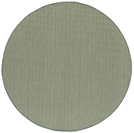 Safavieh Courtyard 6'-7" x 6'-7" Rug in Dark Green / Beige